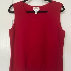 Talbots Petites Pure Cashmere Vibrant Red